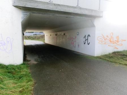 9 enligt kartan G/C-tunneln under E45 vid