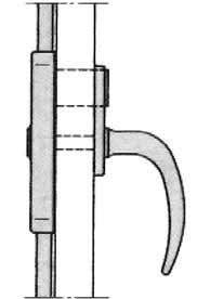 Ytterligare låsningsnr. kan fås på beställning. b) Nyckel ASSA 5524 (två st. ingår). Cylinder av förnicklad mässing.