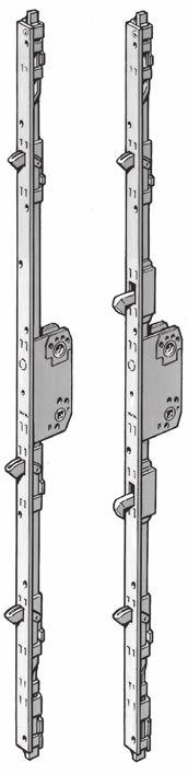 S3551-F (959-F) Artiklar S4551-F (59-F) Assa spanjolett S3551-F och S4551-F måttbeställd För utåt- och inåtgående pardörrar med ramträ dimensionerat för vanligt dörrlås.