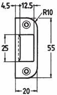 62 Förzinkad 50 st 80046542 Slutbleck 62-K Förzinkad 50 st