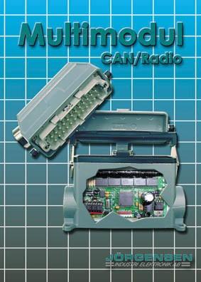 CanCom Multimodul V4.4 Modulen är hermetiskt ingjuten i ett stabilt kontakthus av aluminium för att motstå påfrestningarna i mobila miljöer som, fukt och vibrationer.