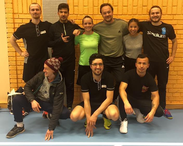 Spelarna som är med: 4,05 Har vi lyckats med Integration?: 3,89 Nio av de femton coacherna i projekt 1.