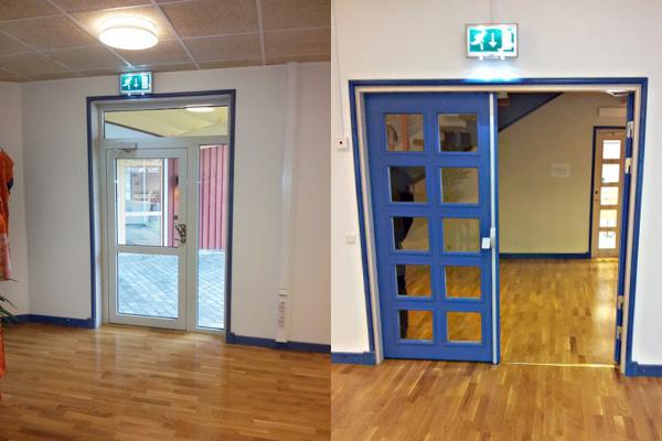 8.4.3. Förflyttningstid För att simulera förflyttningsfasen av utrymningen används Simulex. Ett våningsplan med matsalen skapas av ritningen över byggnaden.