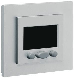 manövrerknappar för värmestyrning i ELKO Living System. Används för att mäta rums och/eller golv temeratur, värdena sänds via ingångsmodul 24VDC 3mA till Controlleren.