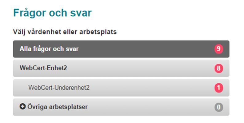 7. Hantera frågor och svar om intyg När ett intyg har signerats och skickats till Försäkringskassan kan både vårdgivaren och Försäkringskassan skicka frågor och svara på frågor kring detta.