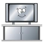 - Om antennen vidrör en el ledning, kan det leda till eld, elchock, allvarlig personskada eller dödsfall. Akta Placera TVn på ett bra avstånd från väggen för att säkra god ventilation.