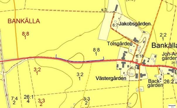 Artrika vägkanter 2939, Bankälla, BANKÄLLA Motivering: Torrbacke med förekomster av den rödlistade och hotade arten backsippa (VU).