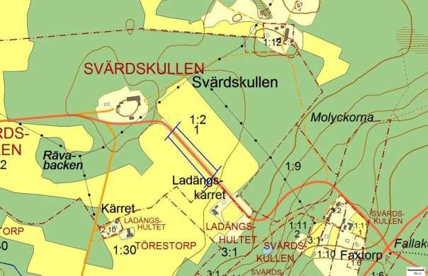 Hänsynsobjekt 2854, Ladängskärret, SVÄRDSKULLEN Motivering: Vägkant med riklig förekomst av nattvioler.