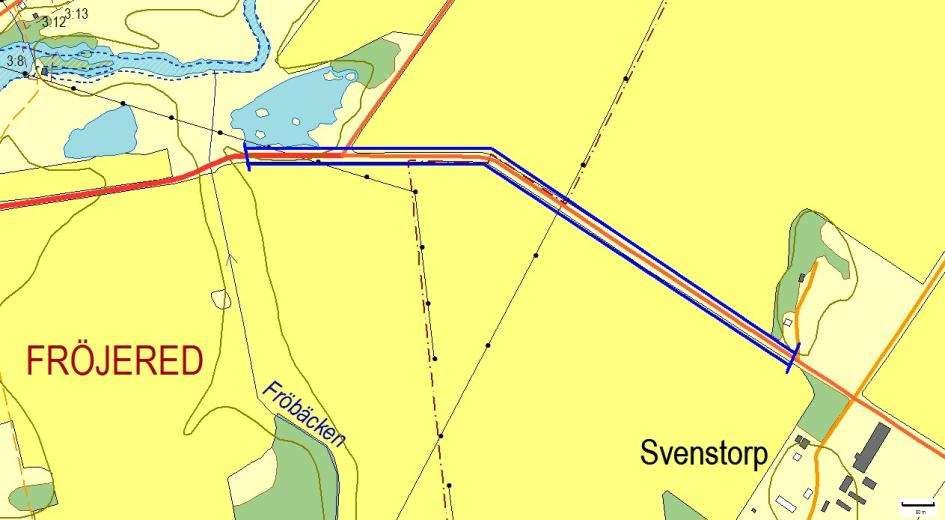 Hänsynsobjekt 2893, Svenstorp, FRÖJERED Motivering: Vägkant med oklara värden och mindre blåvinge (NT).