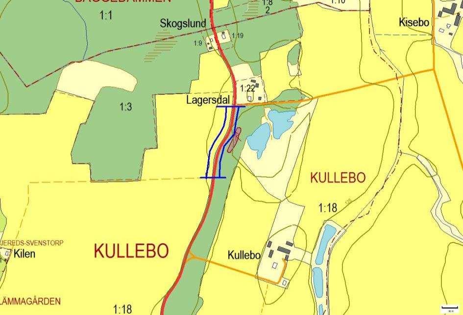 Hänsynsobjekt 2894, Kullebo, KULLEBO Motivering: Vägkant med nyckelstrukturer, hävdgynnad flora och sexfläckig bastardsvärmare (NT).