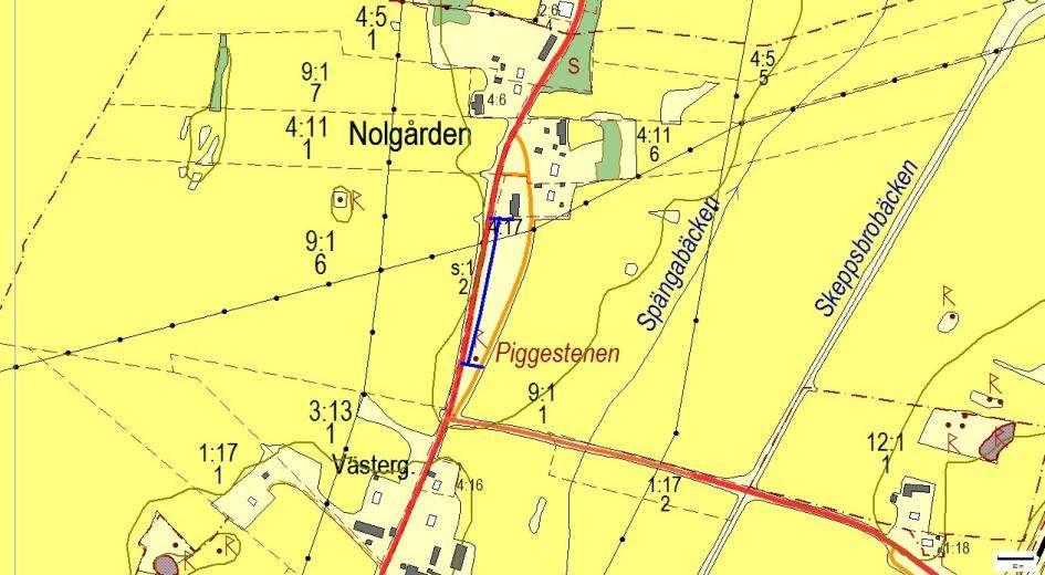 Hänsynsobjekt 2939, Nolgården, FLISTAD Motivering: Vägkant med hävdgynnad flora och oklara värden.