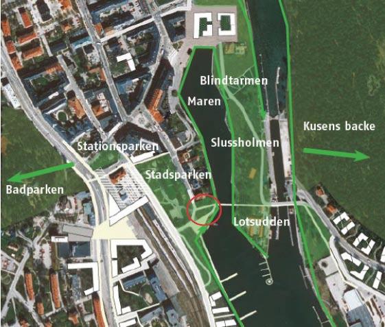 Plandata Lägesbestämning och areal Fastigheten är belägen i Södertälje stadskärna öster om Saltsjögatan och väster om Strandpromenaden.
