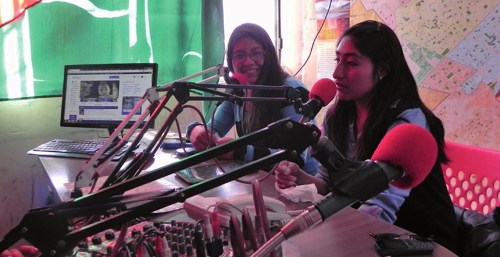 BOLIVIA Diskriminering på grund av bland annat kön, ålder eller sexuell läggning är utbredd i Bolivia. Gloria & Celeste i livesändning från studion i El Alto.