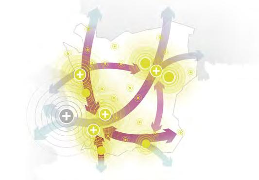 Sida 197 (308) Regionala planer, mål och program Det öppna Skåne(2014) Region Skåne antog i juni 2014 den regionala utvecklingsstrategin Det öppna Skåne 2030.