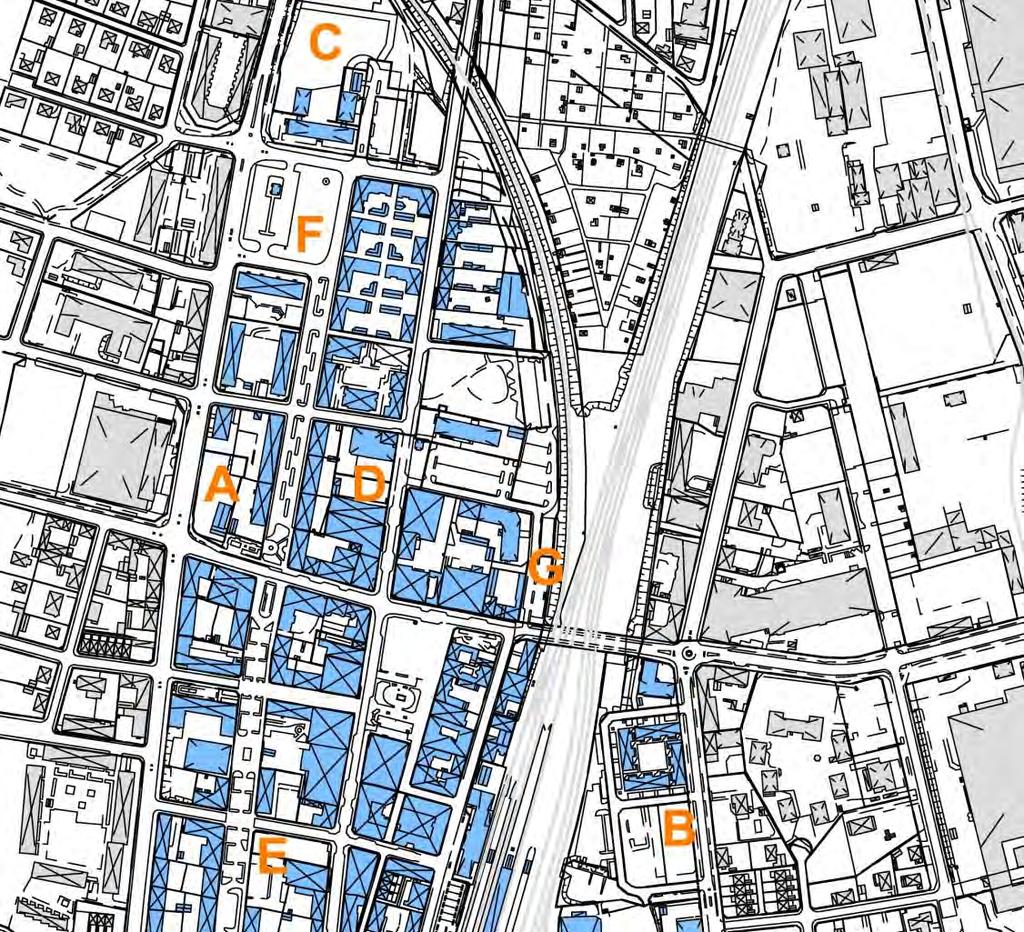 10 Trivector Traffic Sida 64 (308) Figur 2-4. Lägen för parkeringsplatser som kan försvinna när tomterna bebyggs.