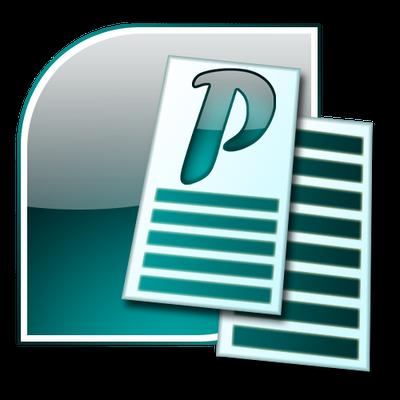 Microsoft Publisher Används för slutformatering av arbetet finns installerat i datorerna i datorsalen vissa av er har kanske redan programmet i den egna datorn!