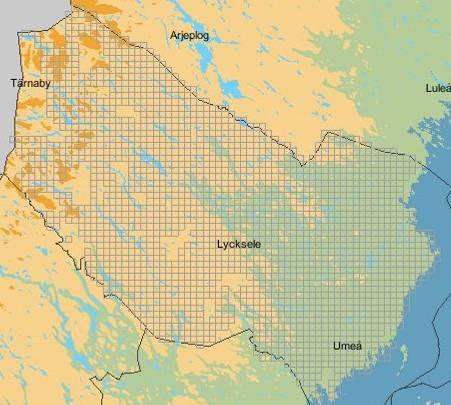 8 Figur 7. Den geografiska täckningen av Länsstyrelsens och samebyarnas riktade inventering av lodjur våren 2009, inklusive jägarinventeringen.