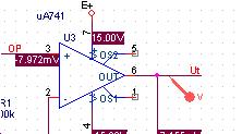 Beräkningen sker tätare än step size, men värden på strömmar och spänningar i nätet sparas med angivet tidssteg. Kör en simulering: 2.V 1.V V -1.V -2.