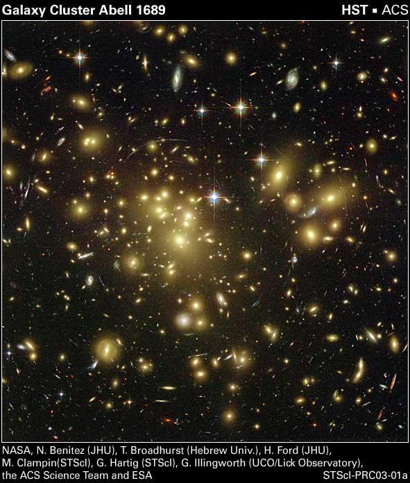 Mörkmateria (3) Gravitatonella linser tillåter att beräkna massorna