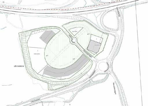 Tillägg till detaljplan för Handelsområde i Välsviken Tillägg till planbeskrivning 6 Förutsättningar och planförslag Planområde och angränsande område Området för ändringen berör befintligt