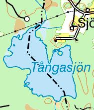 Bilaga : Åtgärdsområde Tångasjön Spridningskarta för helikopterkalkning 05