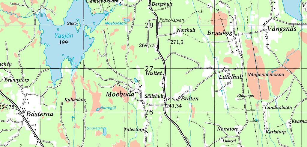 Båttrafik efter kartan sker på egen risk. Projektion Gauss, RT 90,5 gon väst. Ekolodad med båt, 753 lodskott med individuell GPS Sjömätning 00 och layout 00: Anders Svahnberg, Myrica AB, Värnamo.