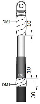 4) 5) Fukta AH-applikatorns tungor med siliconduken Sätt fältstyrningshylsan rättvänd på applikatorn och skjut på den ner till tejp markeringen Ta bort applikatorn, en flik i taget Justera