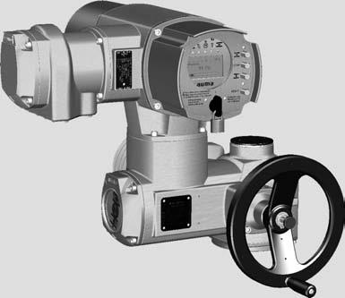 Ställdon SA 07.2 SA 16.2/SAR 07.2 SAR 16.2 Styrenhet: Elektronisk (MWG) med manövermodul AUMATIC AC 01.