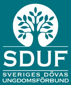 Sveriges Dövas Ungdomsförbund Rissneleden 138, 5 tr 174 57 Sundbyberg E-post: kansli@sduf.