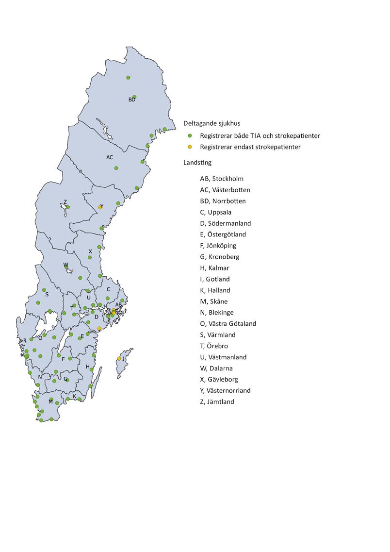 INNEHÅLLSFÖRTECKNING RIKSSTROKES ÅRSRAPPORT FÖR 2015: HUVUDBUDSKAP FÖR TIA OCH STROKE...11 SAMMANFATTNING...12 MÅLNIVÅER...15 TIA... 17 1.1 BAKGRUND OCH DEFINITION...18 1.