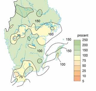 Väder i augusti 2016 Avvikelse medeltemperatur augusti