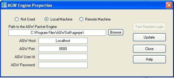 Setting up Paclink Sound Card Packet Now open Paclink s File AGW Engine Properties