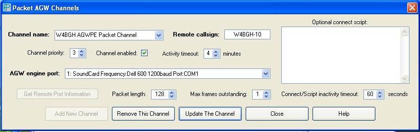 Setting up Paclink Sound Card Packet Now open Paclink s File Packet AGW
