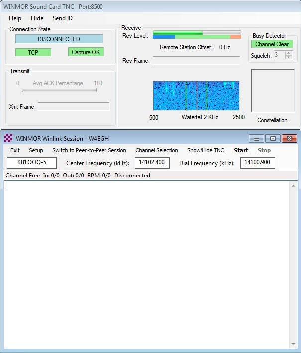 Setting Audio Levels Receive audio should be in the green region.