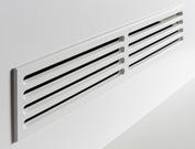 198 BALLINGSLÖV KÖK Ventilationsgaller trä och målat (15 färger) Höjd 100 mm och bredd 548 mm. Urtag 92 x 540 mm. Massivt trä.