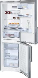 12 Tillvalspaket, rostfritt 2 KGE 36AI32 EasyClean KSV 36AI31 EasyClean GSN 36AI31 EasyClean Energiklass: A++, 223 kwh/år Nettovolym total: 302 l Elektronisk temperaturstyrning, den inställda