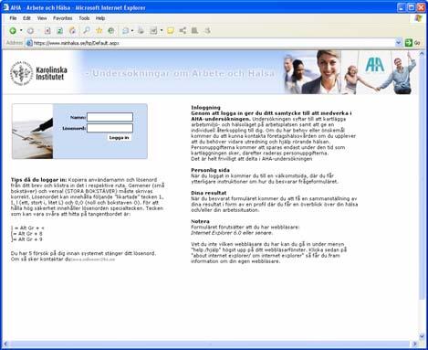 Hantera organisationen instruktioner till chefer 1. Inloggning. Du går till sidan Internetsidan www.minhalsa.se. Där loggar du in med dina användaruppgifter som du erhållit i ett e-mail.