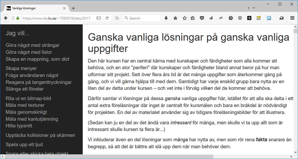 Webben 22 Intressant för några, men inte