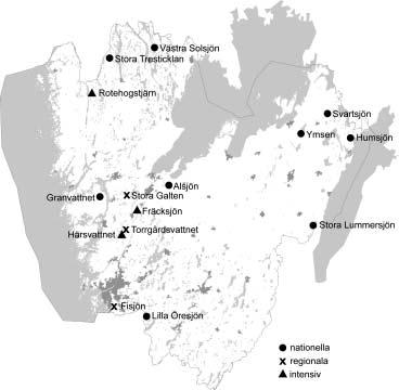 Medins Biologi AB 2 Figur 1. Referenssjöarna i Västra Götalands län.