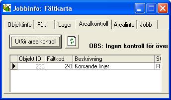 Det är den karta som du visar på skärmen som bestämmer vilka fält du skall skapa export fil för. Redigera fälten så alla arealer stämmer med de fältgränser som du vill överföra till SAM Internet.