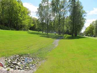 Längs parkens ena långsida passerar den trafikerade Albertsvägen och kan uppfattas både störande och som en otrygghetsfaktor. Insikten i parken är god och översiktligheten stor.