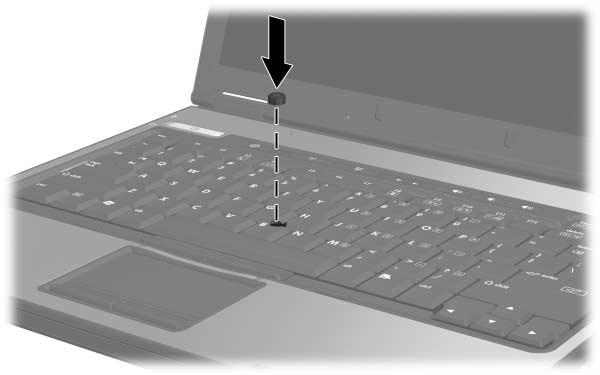 Pekdon och tangentbord Använda styrplattan Du flyttar pekaren genom att föra fingret över styrplattans yta i den riktning du vill flytta pekaren.