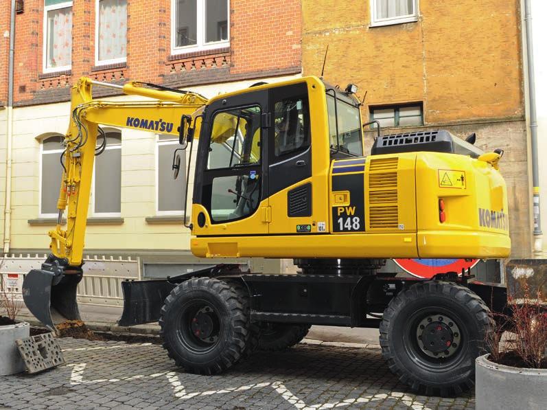 PW 148 Hydraulisk hjulgående grävmaskin PW148-8 MOTORSTYRKA 90 kw /
