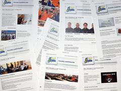 Niklas Stranberg tog över redaktörskapet för SJF-Aktuellt under året. Ett nummer av tidninen kom ut 2016 med totalt 23 sidor.