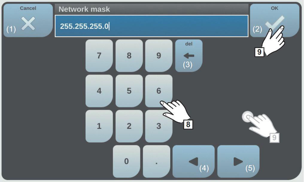 nätverksmask och standard gateway inte ändras. 4.