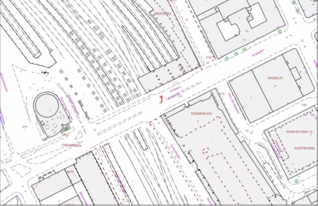 Ett tidsbegränsat (7-9 och 15-18) busskörfält anläggs mellan Blekholmsterrassen och Vasagatan i riktning österut. Cykelfält kommer anläggas på sträckor enligt bild nedan. Cykelfält Busskörfält Bild 6.