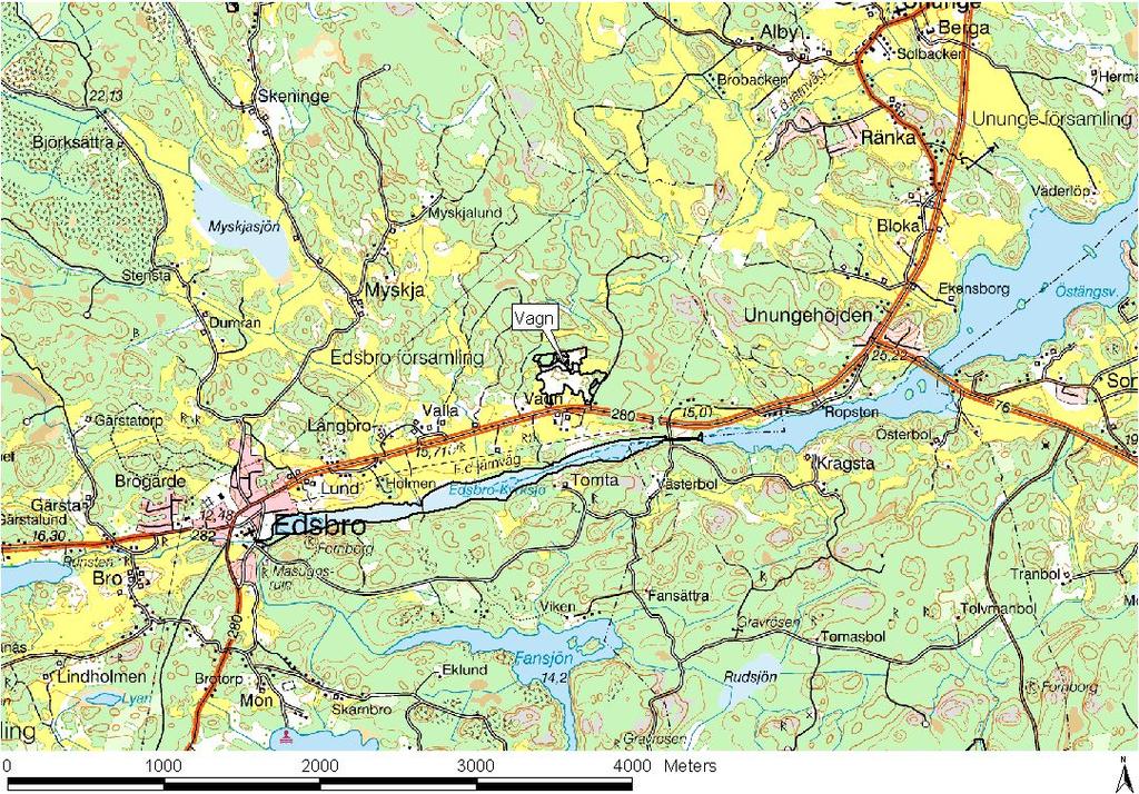 7 Kartor: Vagn Natura 2000-område Ref: Lantmäteriet, 2005.