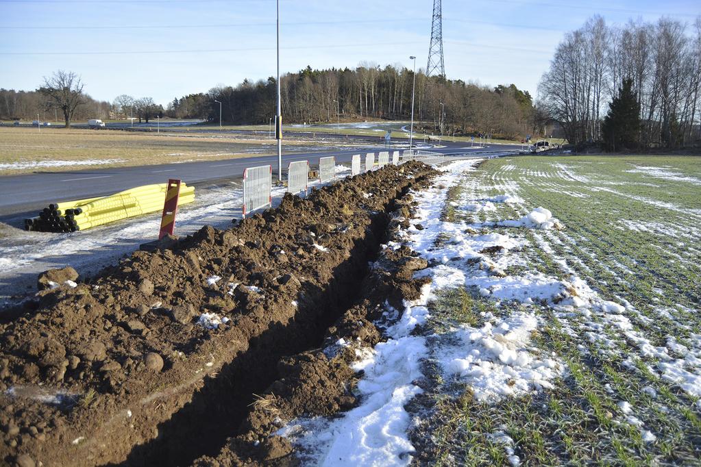 Det ca 40 centimeter breda schaktet