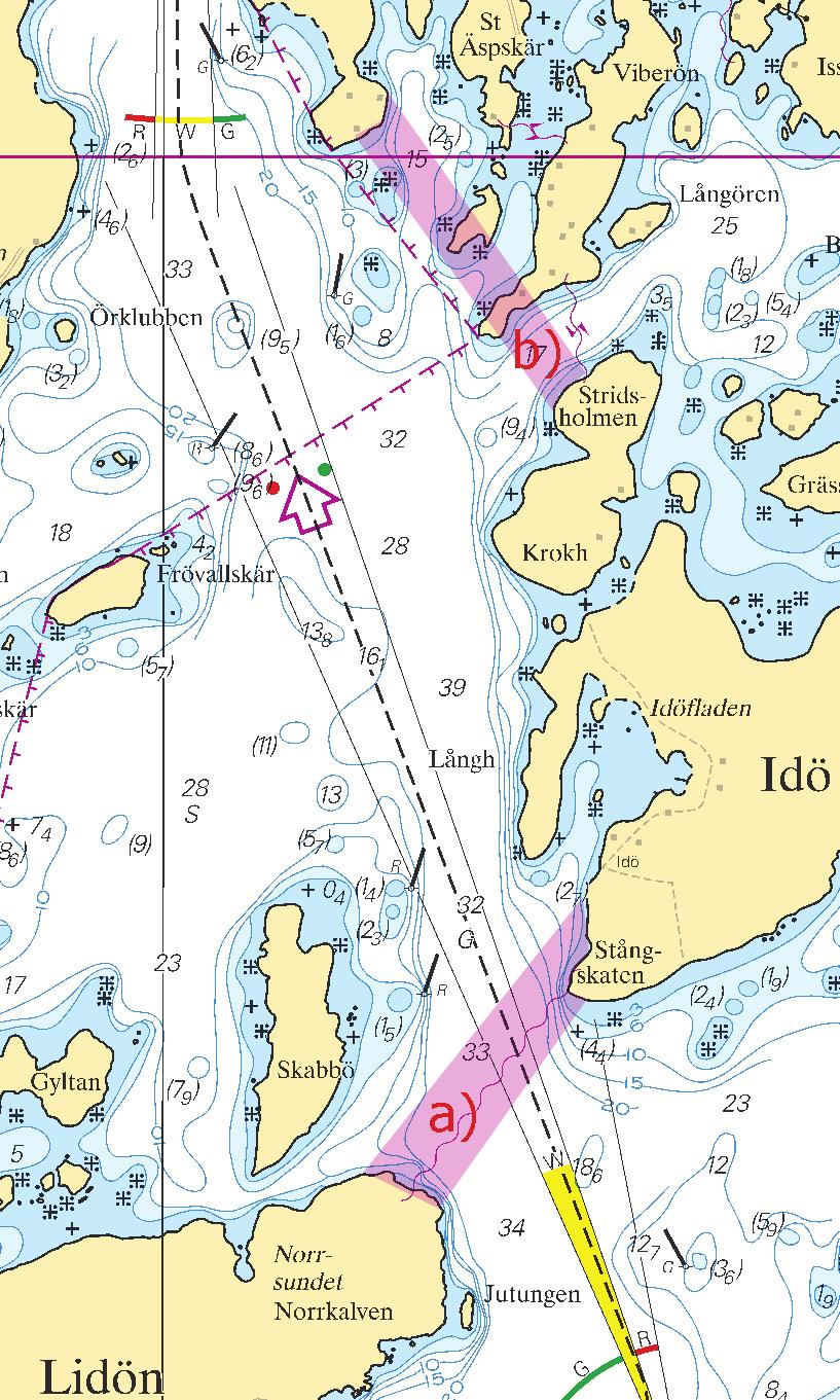 Nr 409 8 Tävlingsledningen, Amfibiemannen. Publ. 18 juli 2012 * 8003 Sjökort/Chart: 612 Sverige. Norra Östersjön. Stockholms skärgård. SV Furusund. Löparöfjärden. Grund och kustlinje.