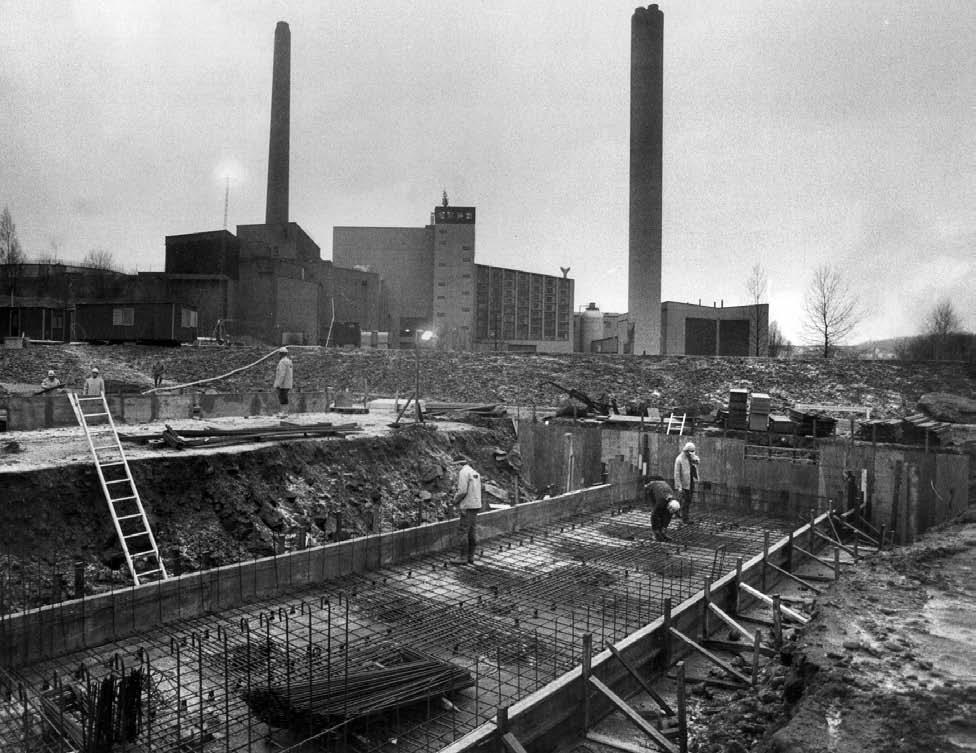 Byggnation av Ryaverket påbörjades 1962. Historiskt är fjärrvärme en stor miljöhjälte.